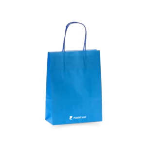 Shopper carta colorata (cordino) 18x24+08cm