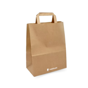 Shopper carta riciclata avana (piattina) 18x23+08cm