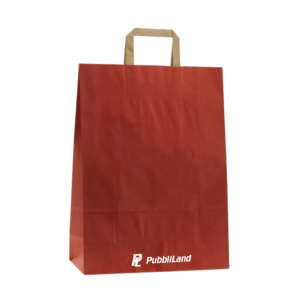 Shopper carta sealing colorata rigata (piattina) 26x38+11cm